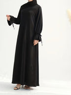 Zia Luxe Lightweight Modest Abaya - Black - Ameera Modest Hub
