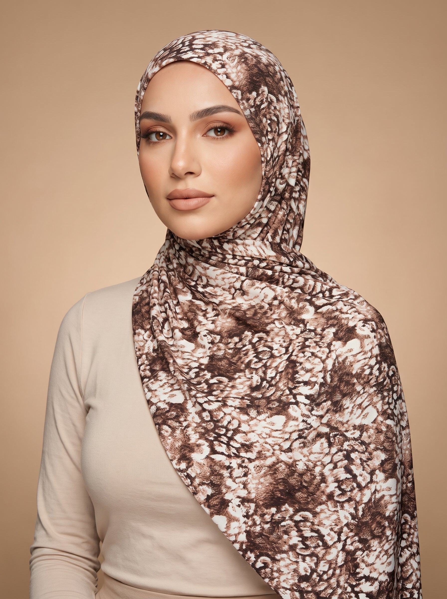 Winter Bramble Printed Jersey Hijab