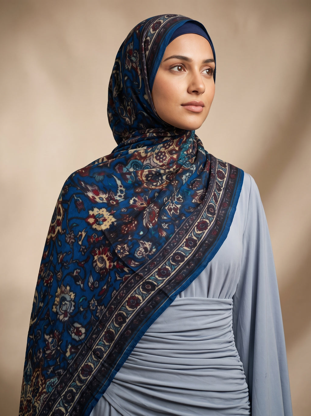 Persian Sapphire Printed Modal Hijab