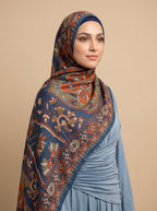 Indigo Heritage  Printed Modal Hijab