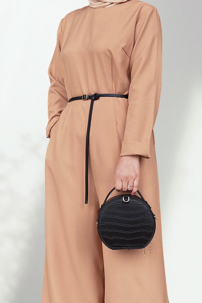 Zinat Modest Jumpsuit - Brown