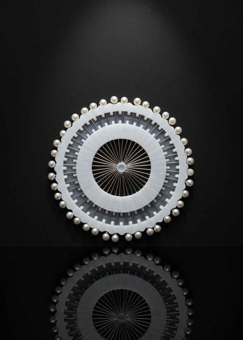 Pearl head Hijab Pins - Multi and White