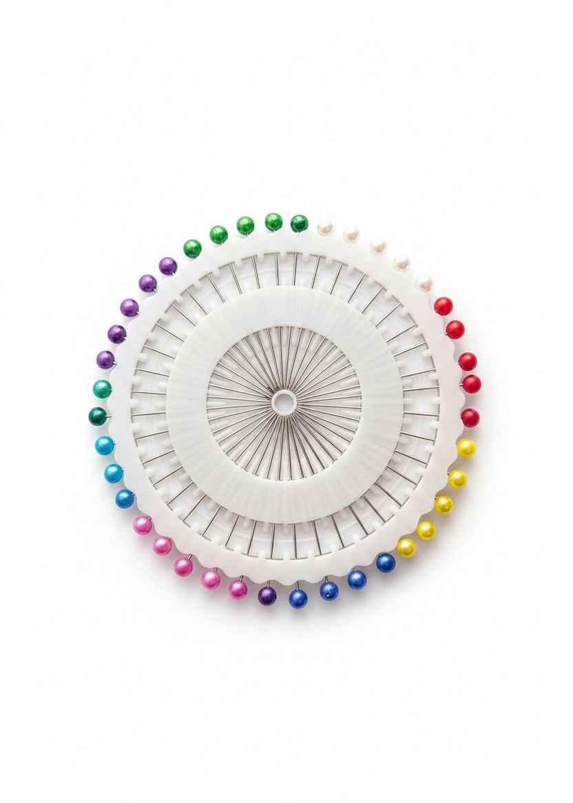 Pearl head Hijab Pins - Multi and White