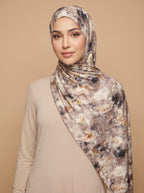 Boho Botanical Printed Jersey Hijab