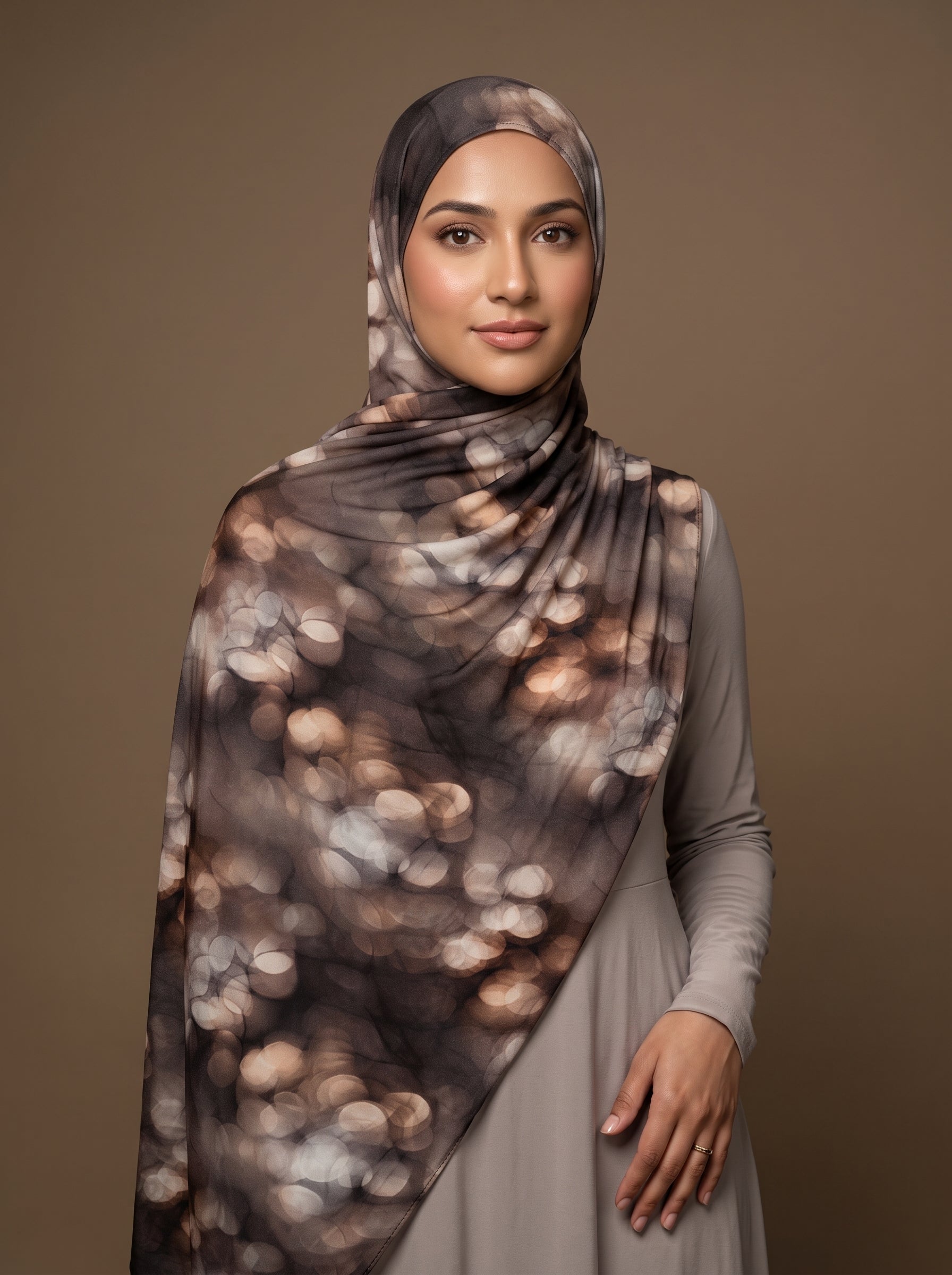Earthbound Marble Printed Jersey Hijab