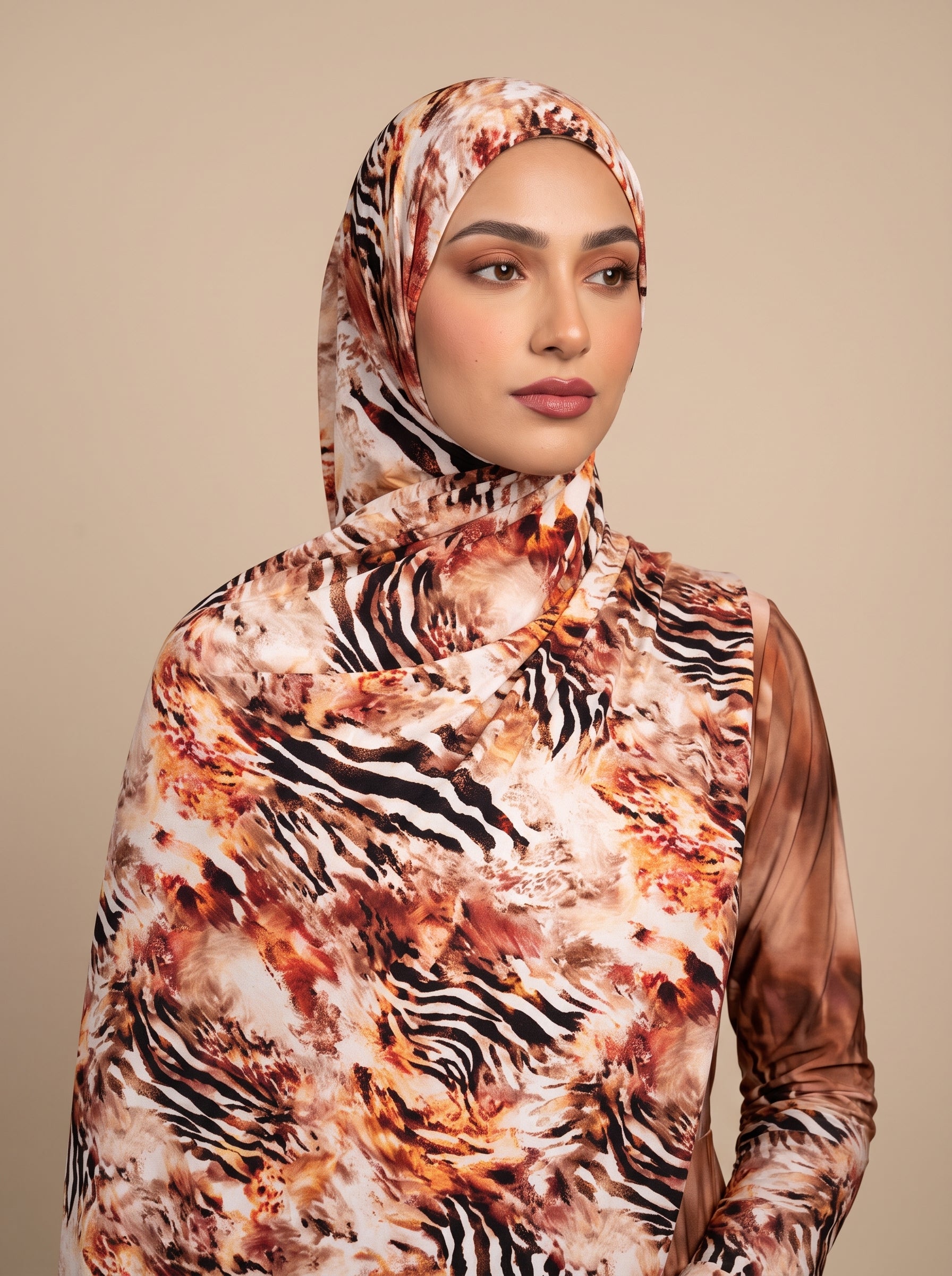 Ember Fusion Printed Jersey Hijab