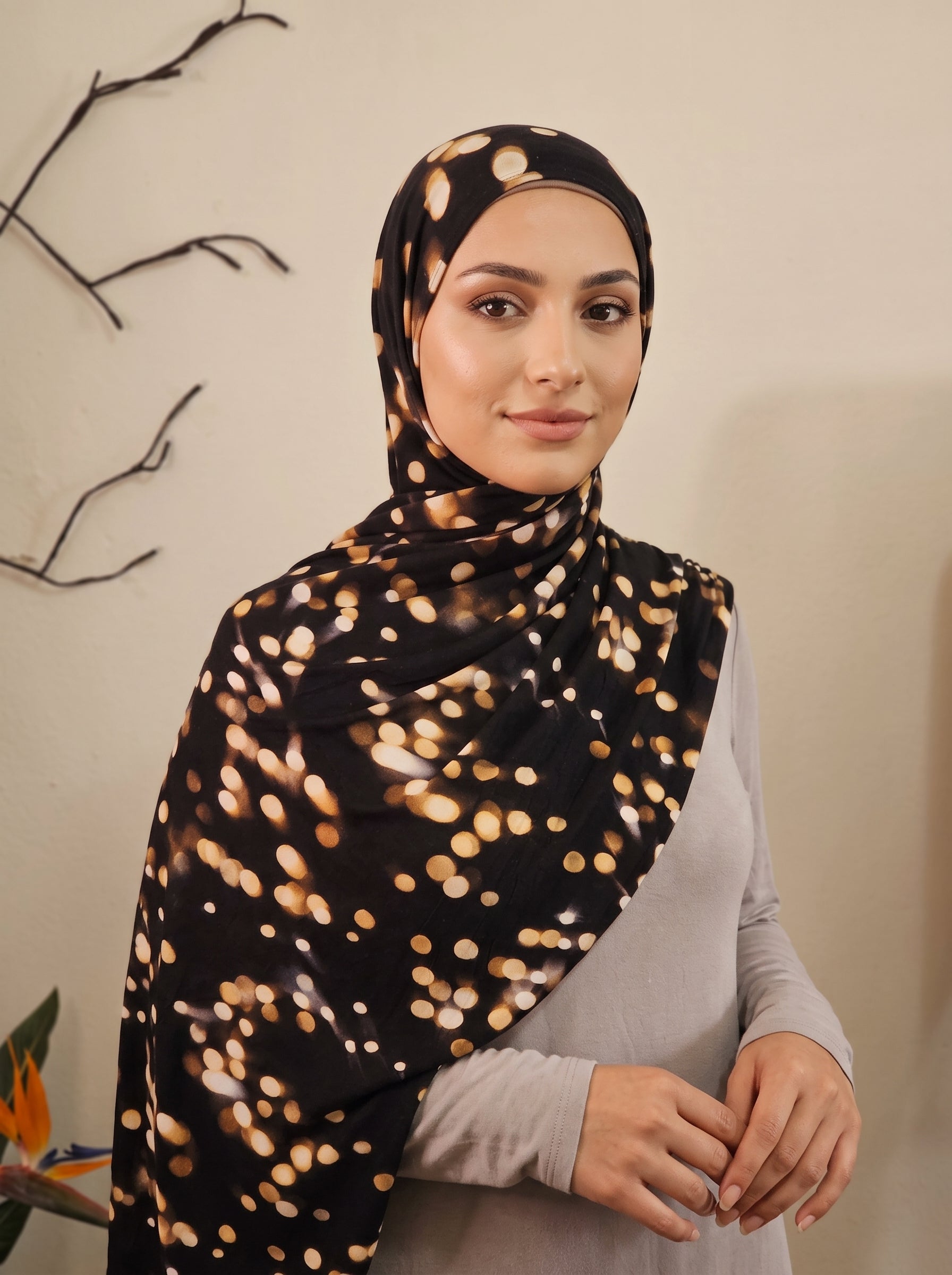 City Lights Printed Jersey Hijab
