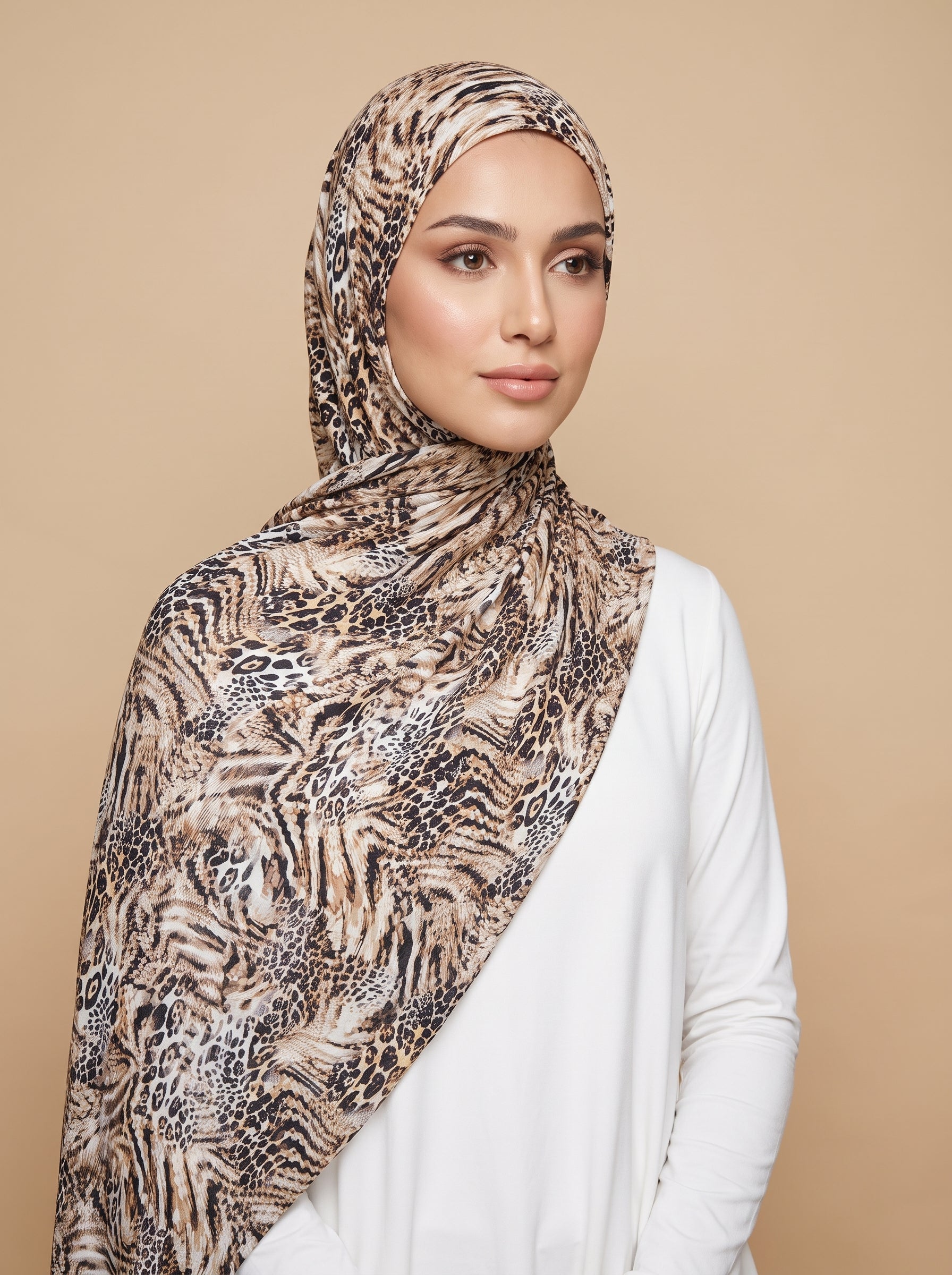 Roar & Stripe Printed Jersey Hijab