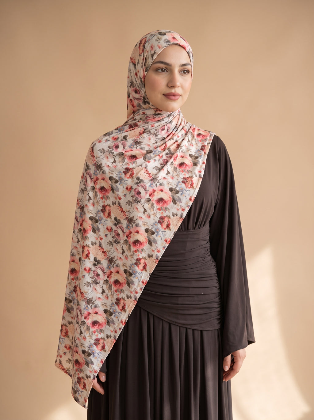 Blooming Grace Printed Jersey Hijab