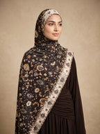 Antique Bloom Printed Jersey Hijab