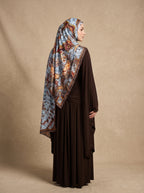 Persian Blue Printed Jersey Hijab