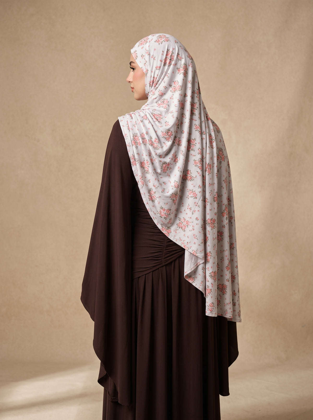 Blush Garden Printed Jersey Hijab