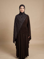 Espresso Polka Printed Jersey HIjab