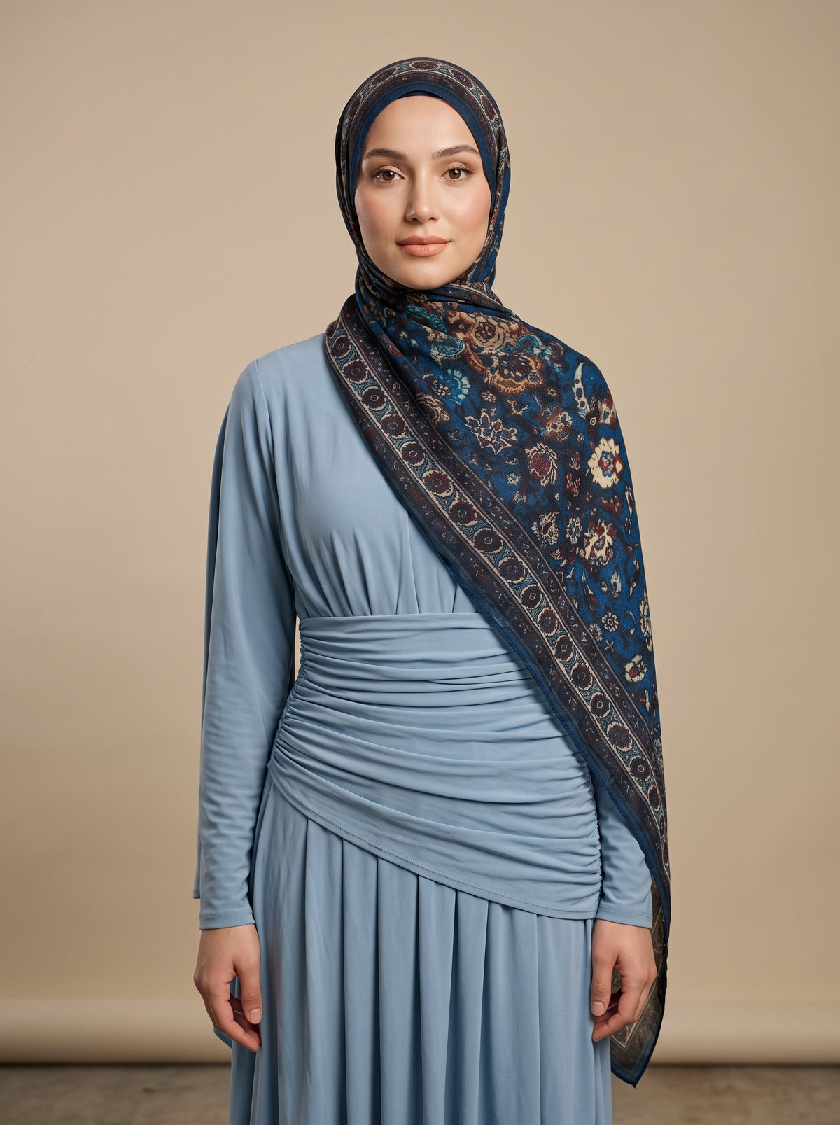 Persian Sapphire Printed Modal Hijab