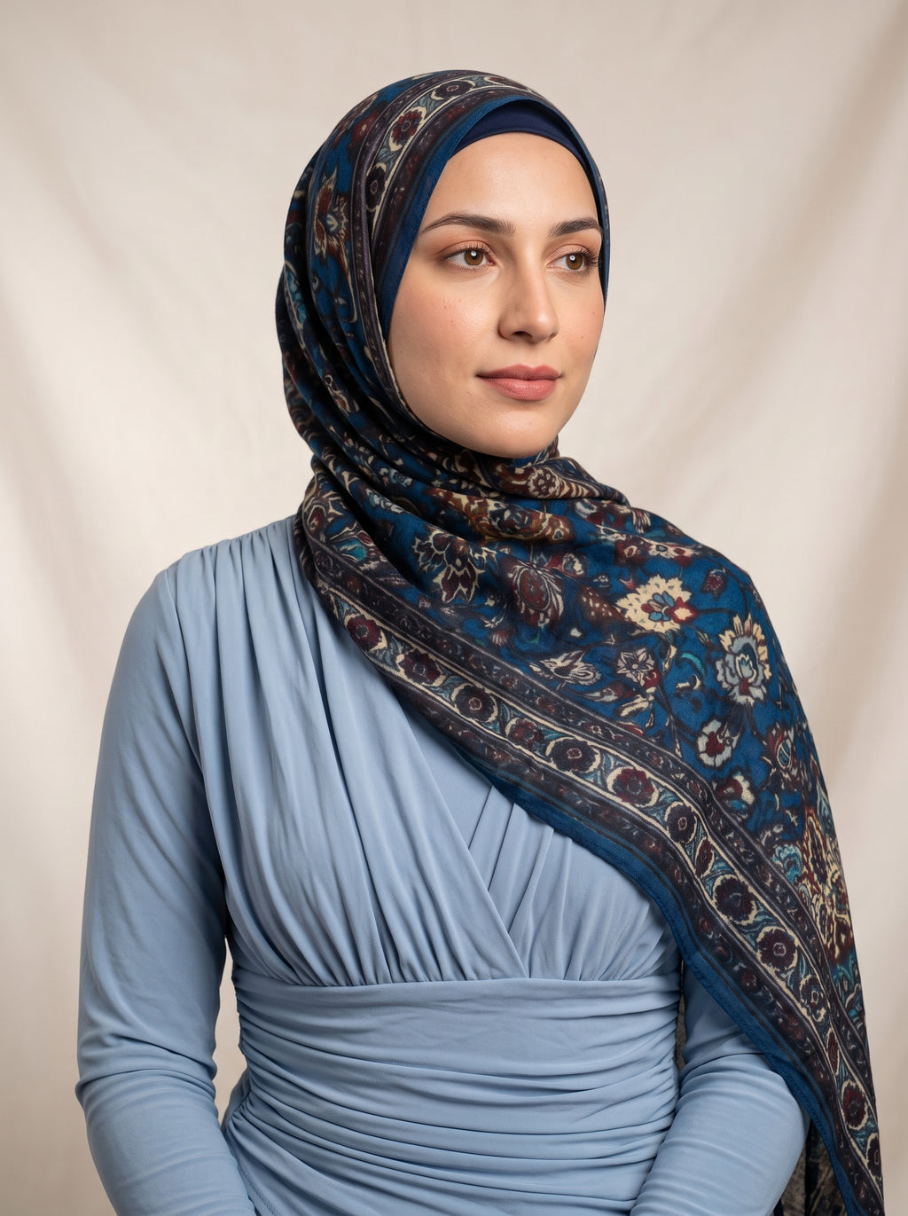 Persian Sapphire Printed Modal Hijab