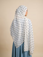 Classic Polka Printed Modal Hijab