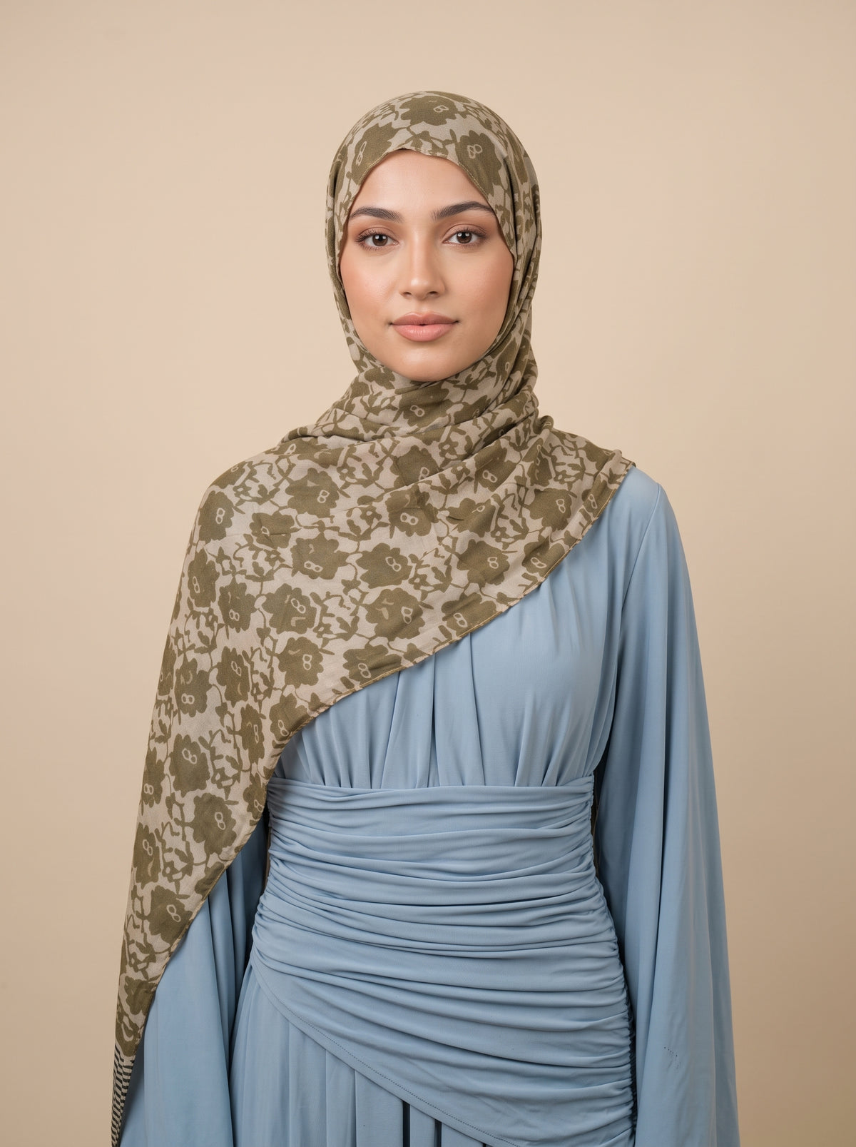 Olive Grace Printed Modal Hijab