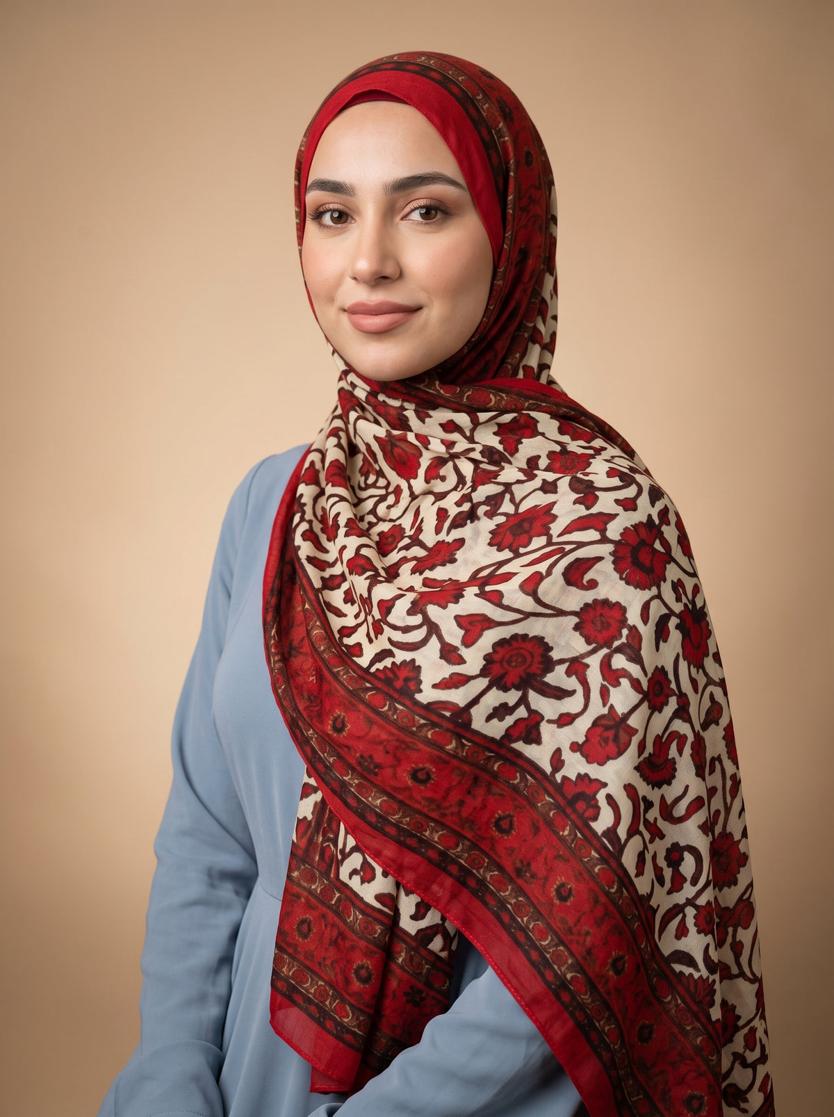 Kalamkari Crimson Printed Modal