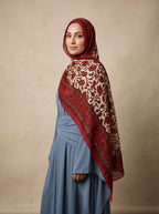 Kalamkari Crimson Printed Modal