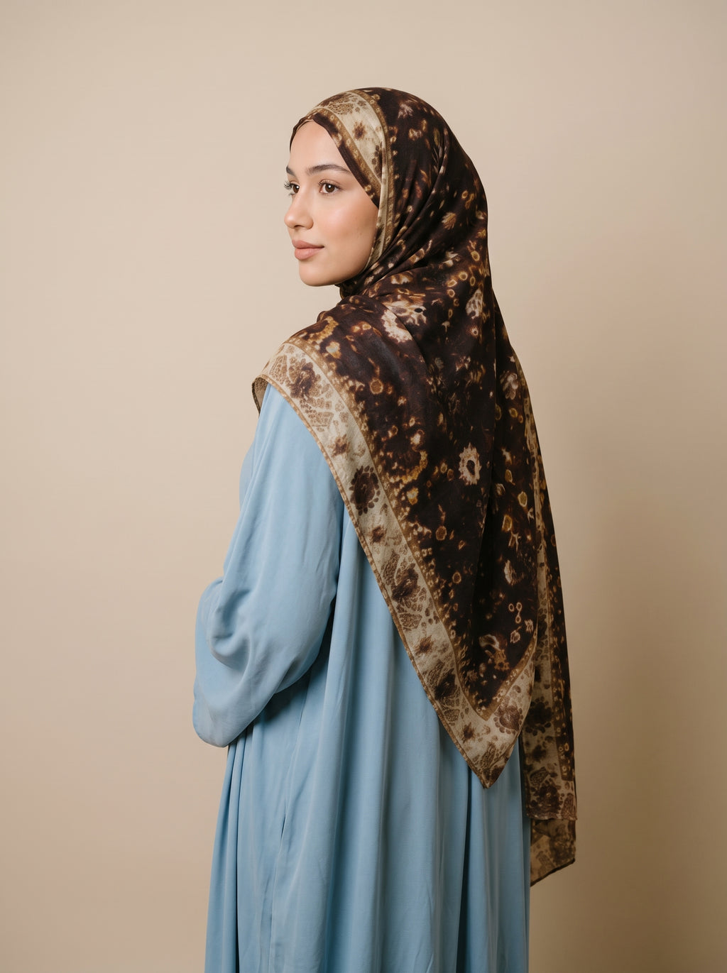 Cocoa Royale Printed Modal Hijab