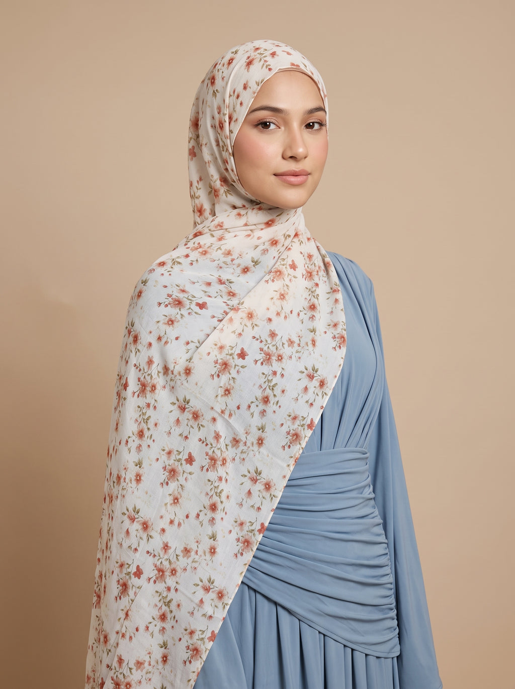Floral Grace Printed Modal Hijab