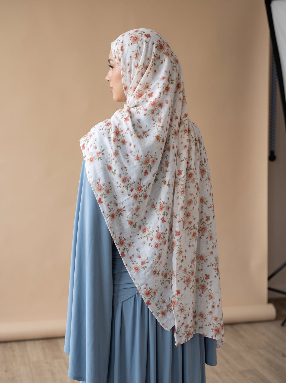 Floral Grace Printed Modal Hijab