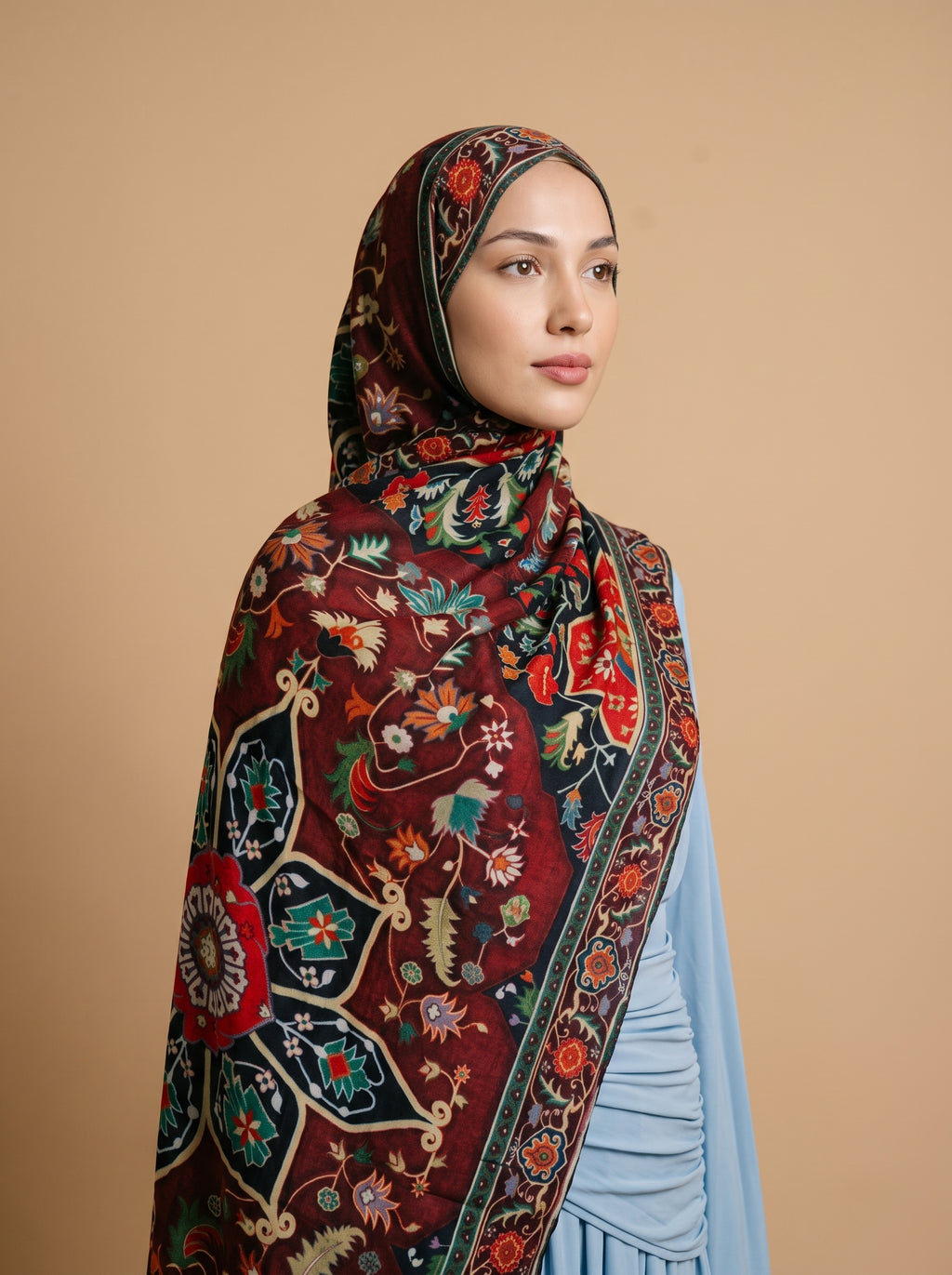 Royal Tapestry Printed Modal Hijab