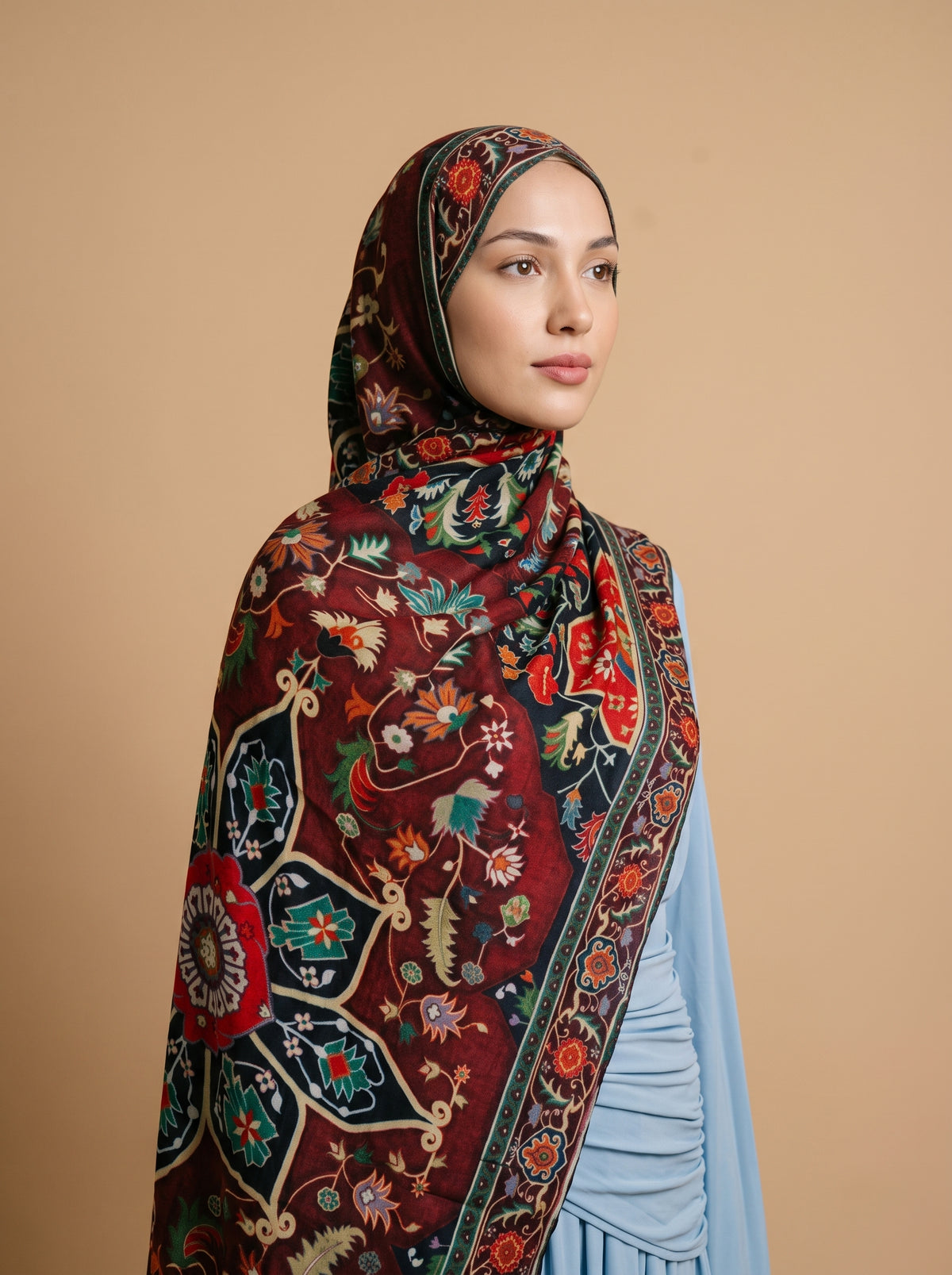 Royal Tapestry Printed Modal Hijab