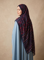 Scarlet Noir Printed Modal Hijab