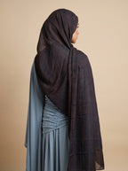 Espresso Luxe Printed Modal Hijab