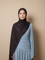 Espresso Luxe Printed Modal Hijab