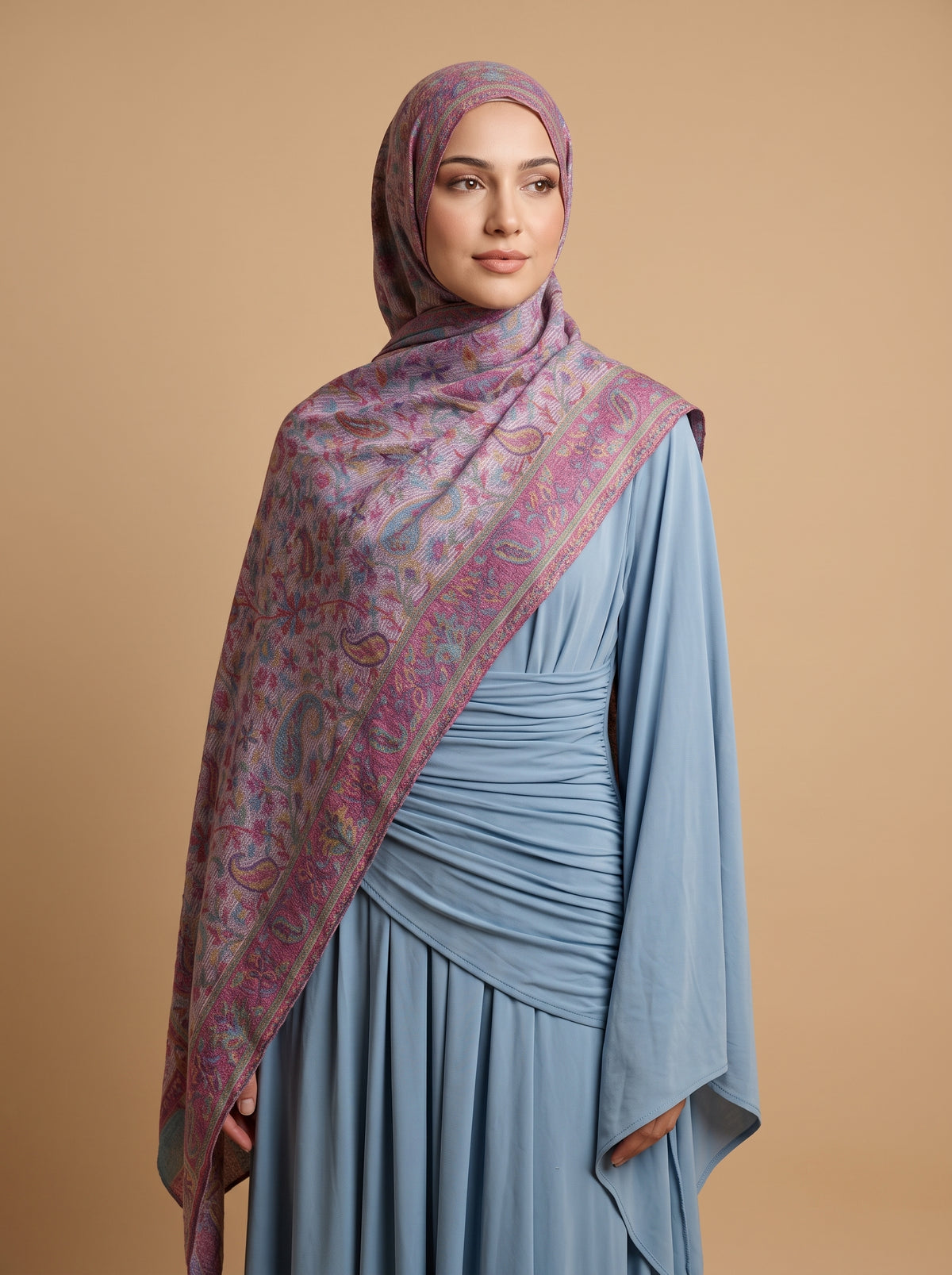 Bohemian Blush Printed Modal Hijab