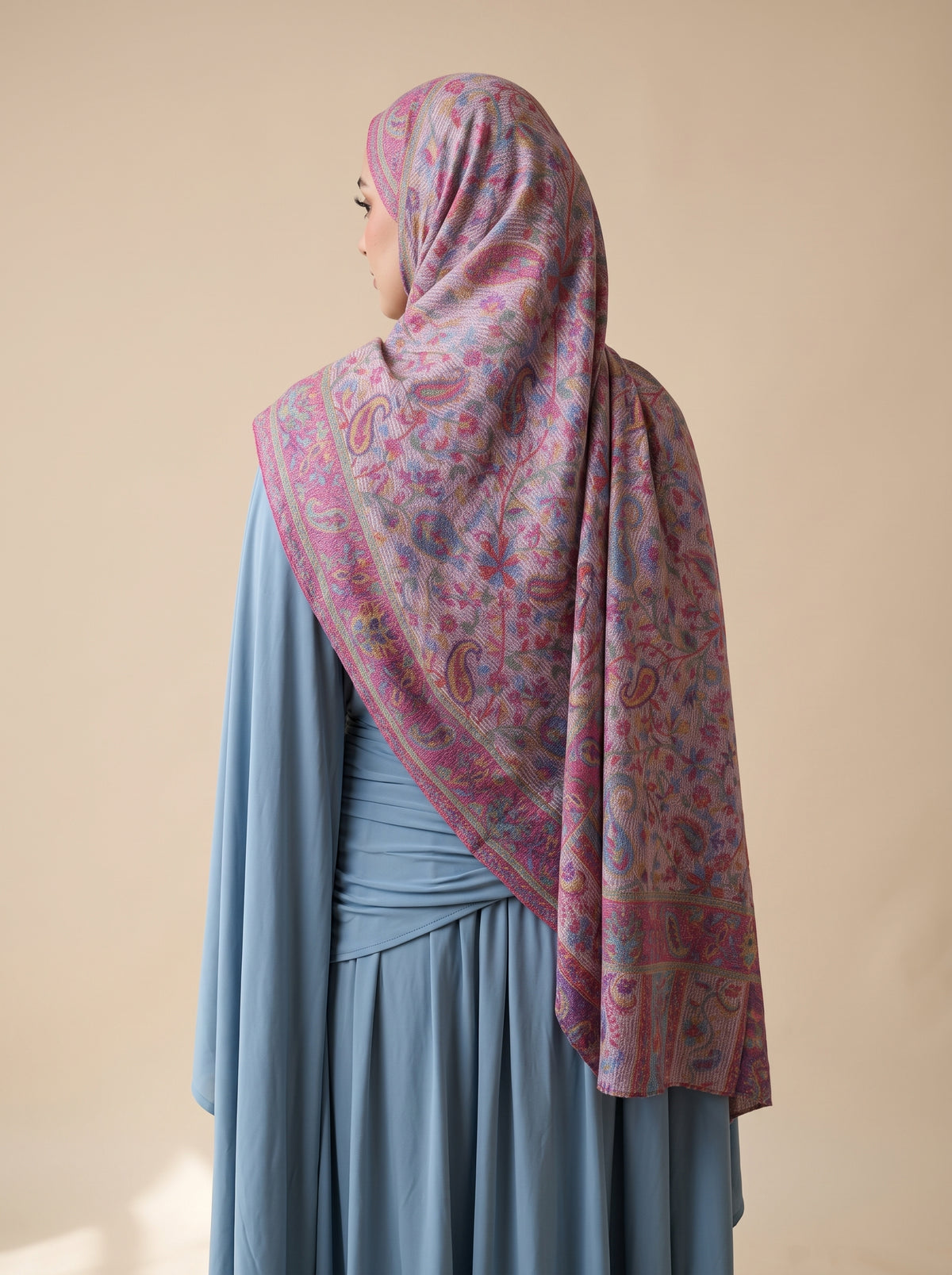 Bohemian Blush Printed Modal Hijab