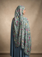 Secret Graden Printed Modal Hijab - Blue