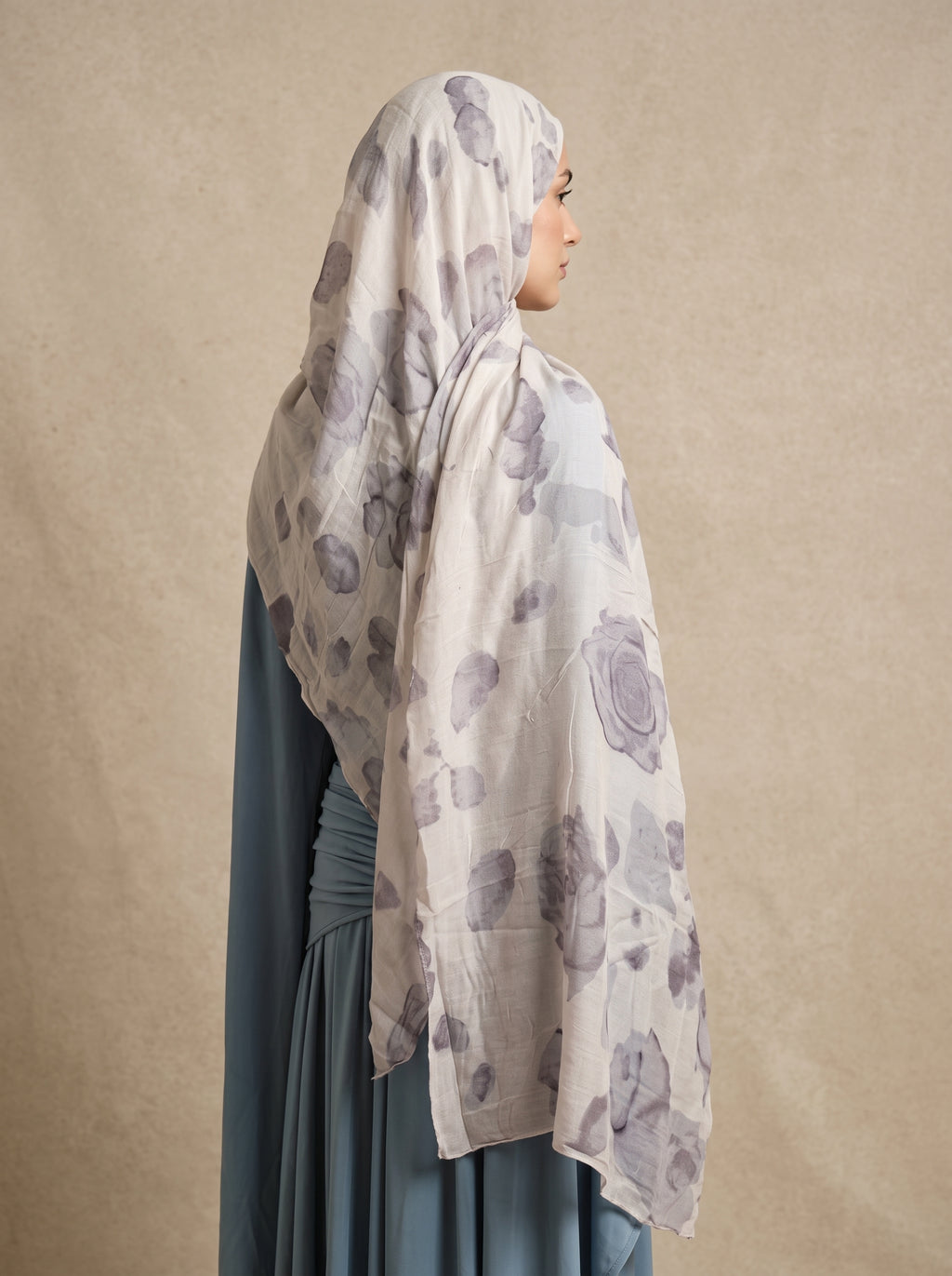 Frosted Rose Printed Modal Hijab