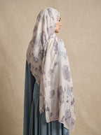 Frosted Rose Printed Modal Hijab