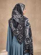 Silver Mirage Printed Modal Hijab