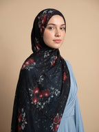 Ruby Pomegranate Printed Modal Hijab