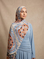 Terracotta Bloom Printed Modal Hijab