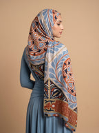 Terracotta Bloom Printed Modal Hijab