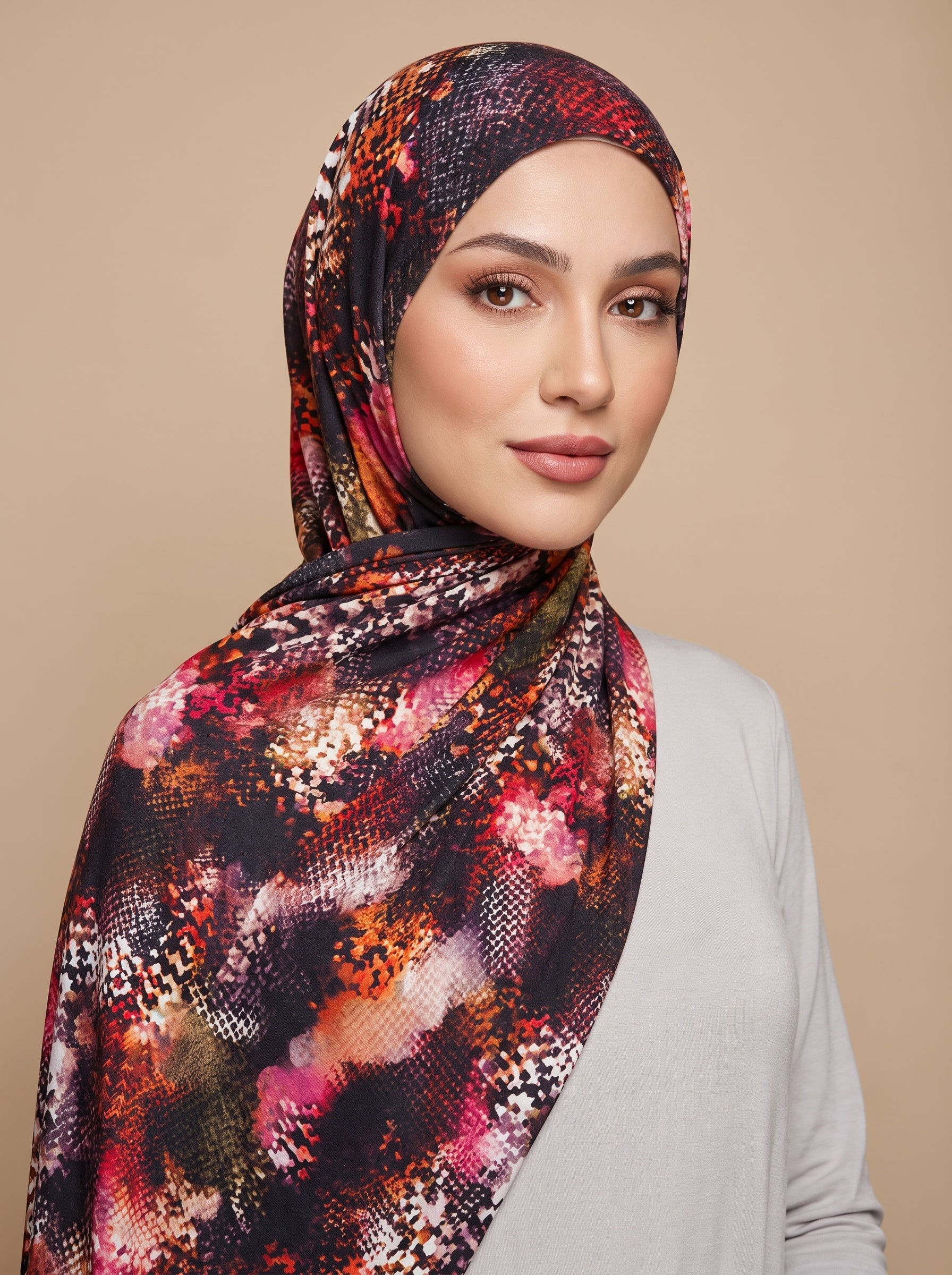 Gypsy Serpent Printed Jersey Hijab