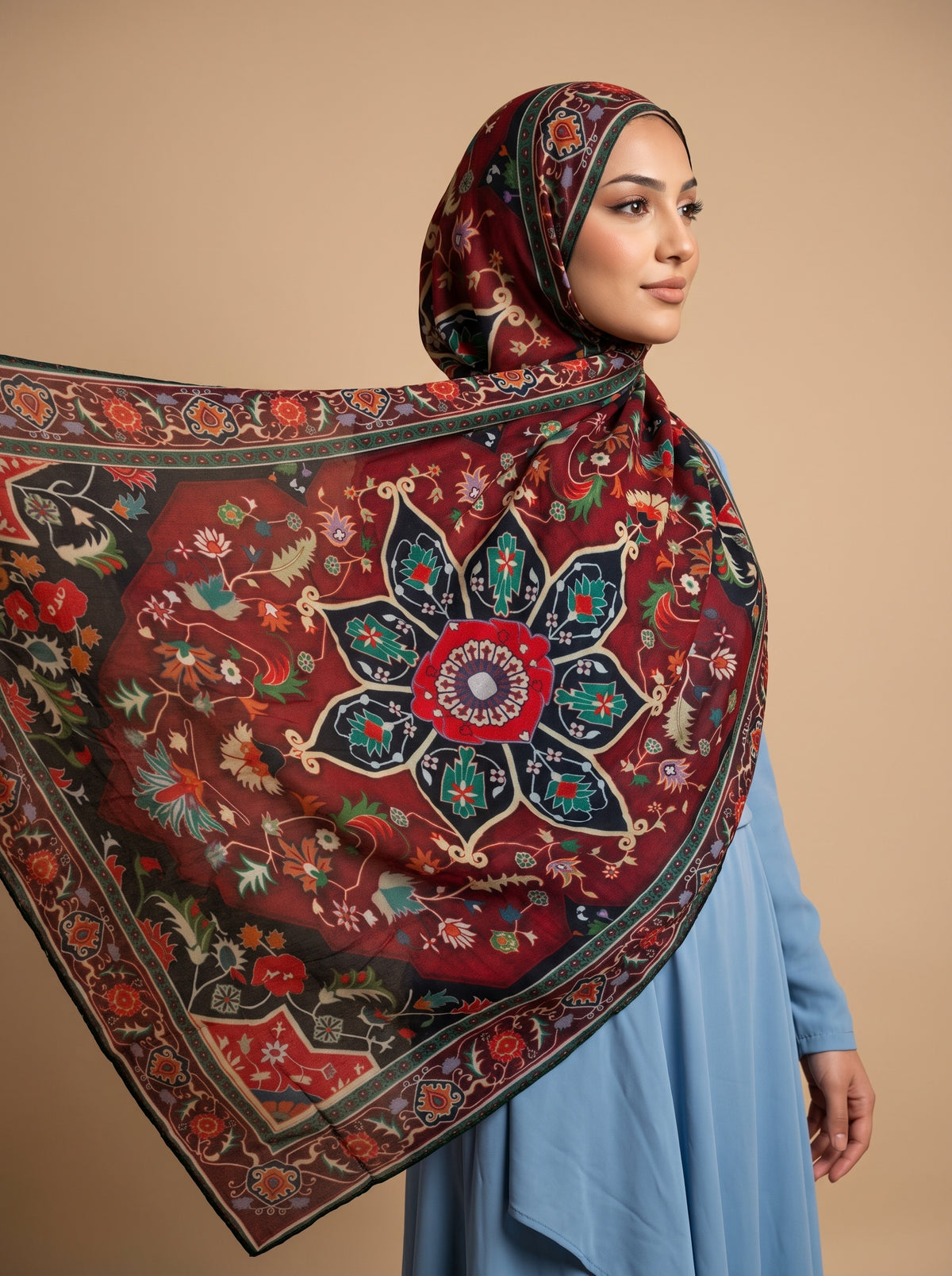 Royal Tapestry Printed Modal Hijab