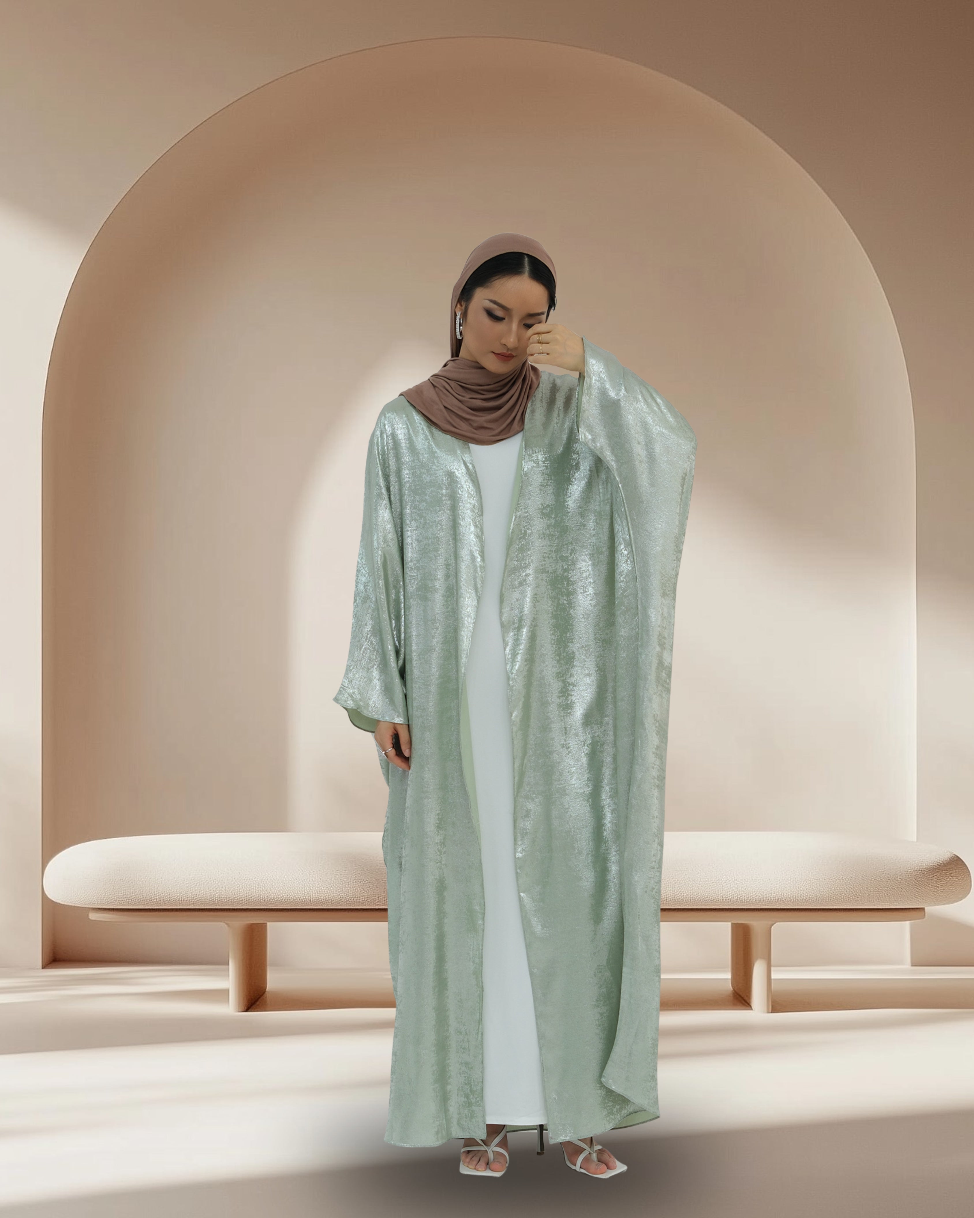 Safa Sage Wrap Cardigan