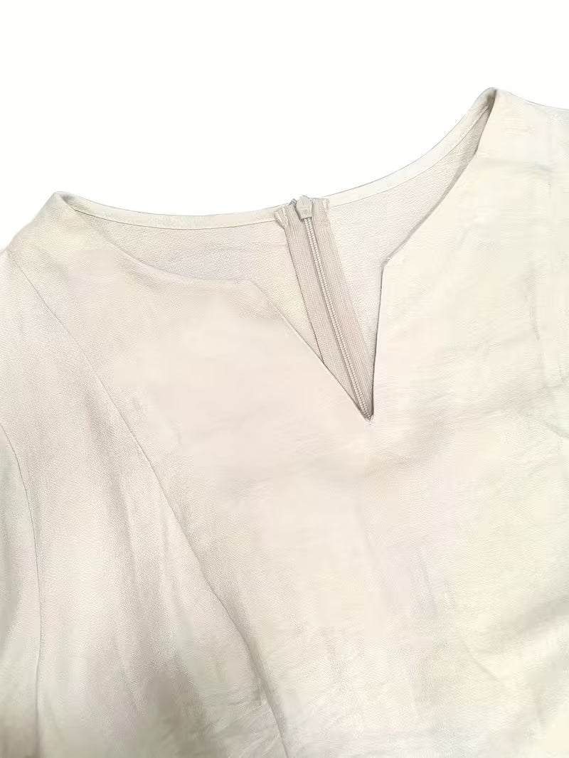 Dana Soft Flow Maxi Dress - Ivory White