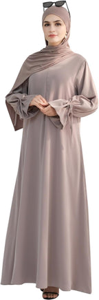 Zia Luxe Lightweight Modest Abaya - Rose Taupe - Ameera Modest Hub