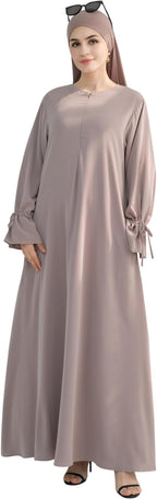 Zia Luxe Lightweight Modest Abaya - Rose Taupe - Ameera Modest Hub