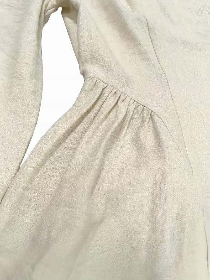 Dana Soft Flow Maxi Dress - Ivory White