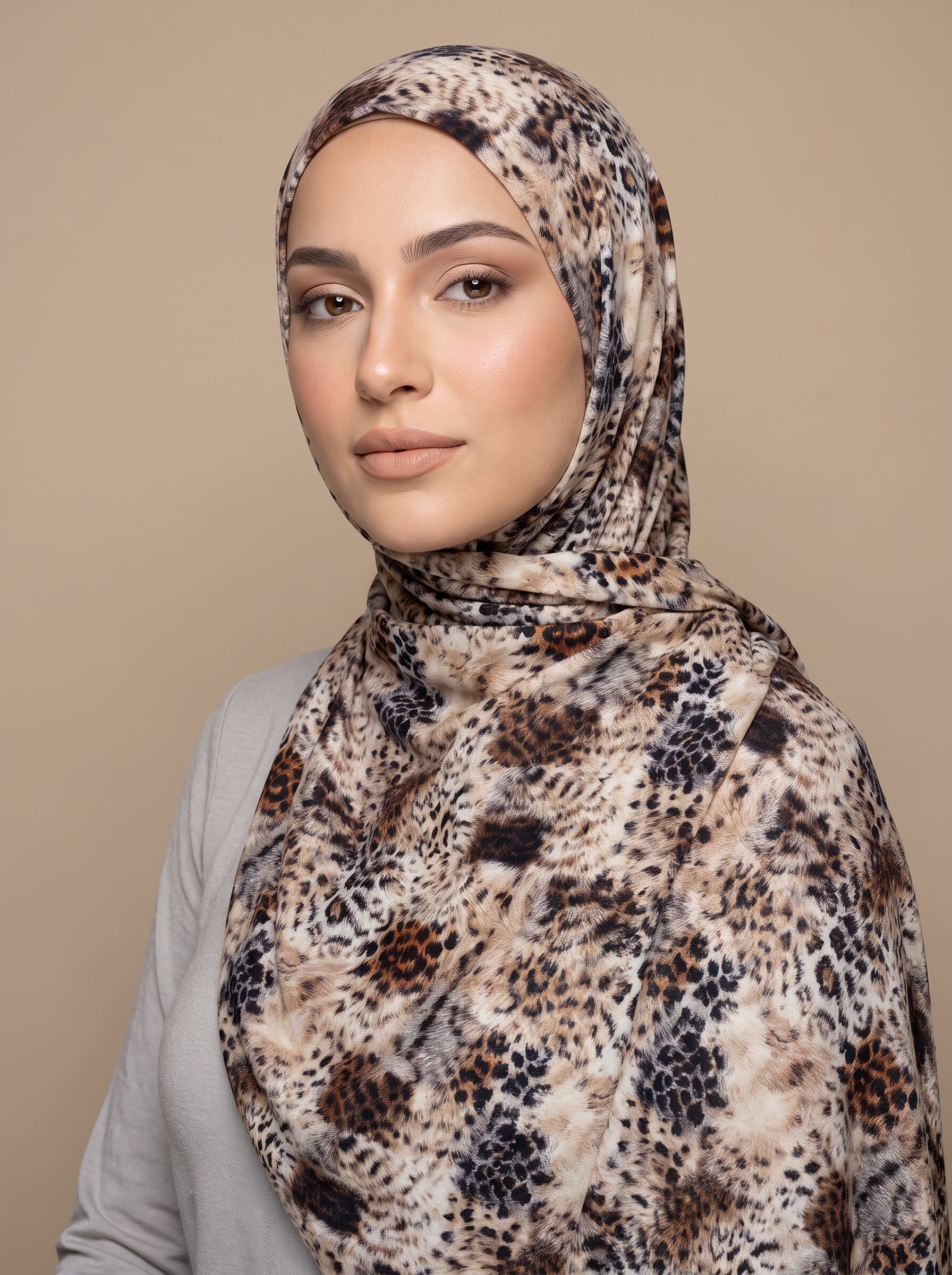 Kasbah Cheetah Printed Jersey Hijab