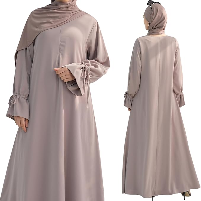 Zia Luxe Lightweight Modest Abaya - Rose Taupe