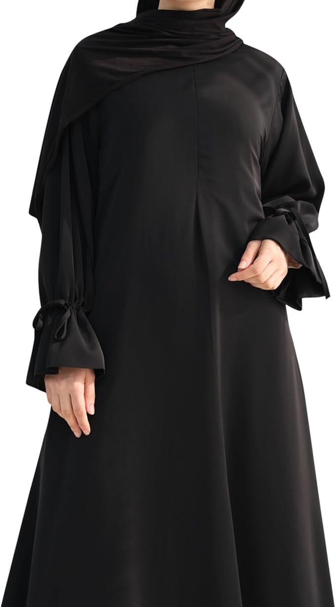 Zia Luxe Lightweight Modest Abaya - Black